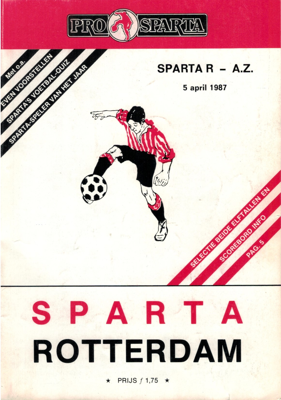 AZ Programma 5-apr-1987 Sparta uit
